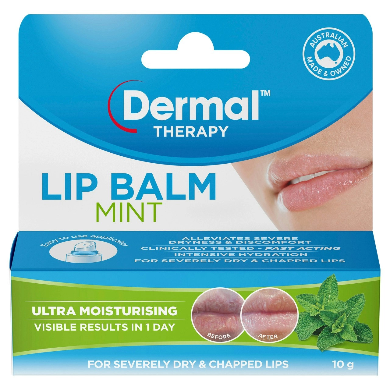 Dermal Therapy Lip Balm Mint 10g