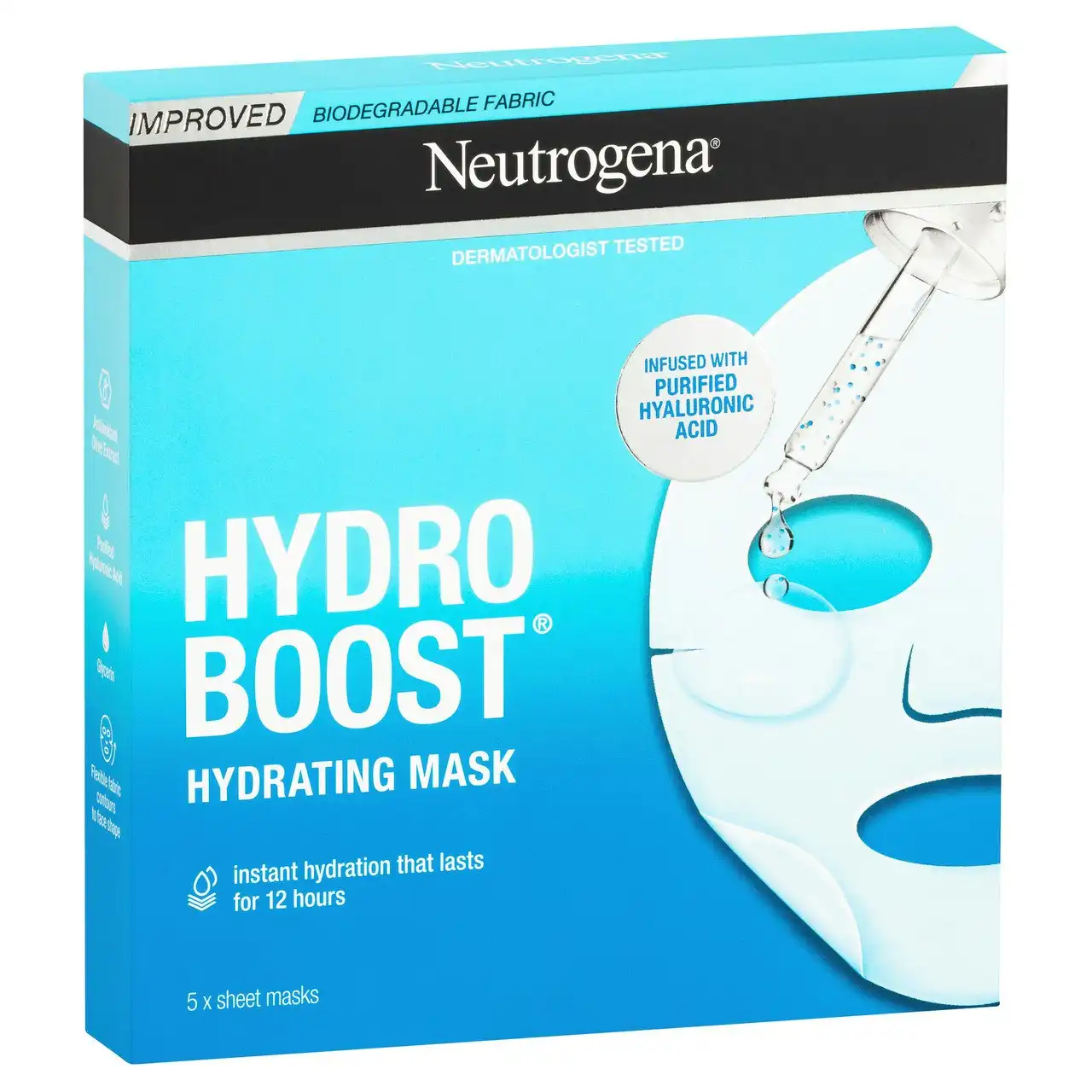 Neutrogena Hydro Boost Hyaluronic Acid Hydrating Face Mask 5 Pack