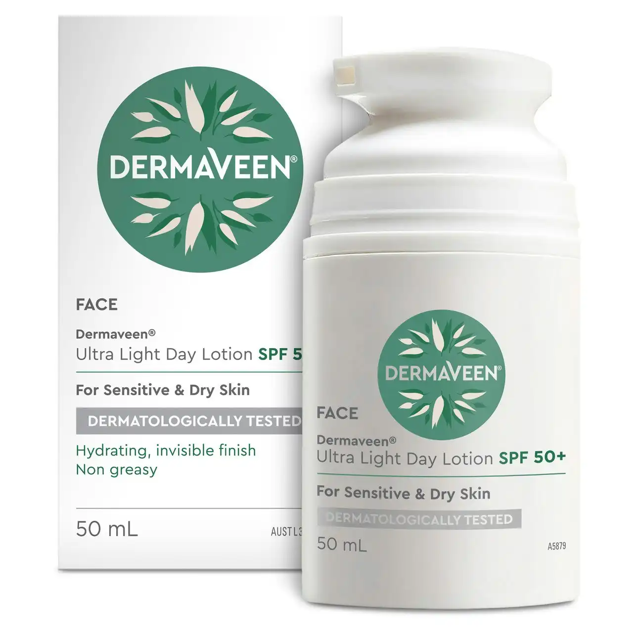 DermaVeen Ultra Light Day Lotion SPF50+ 50mL