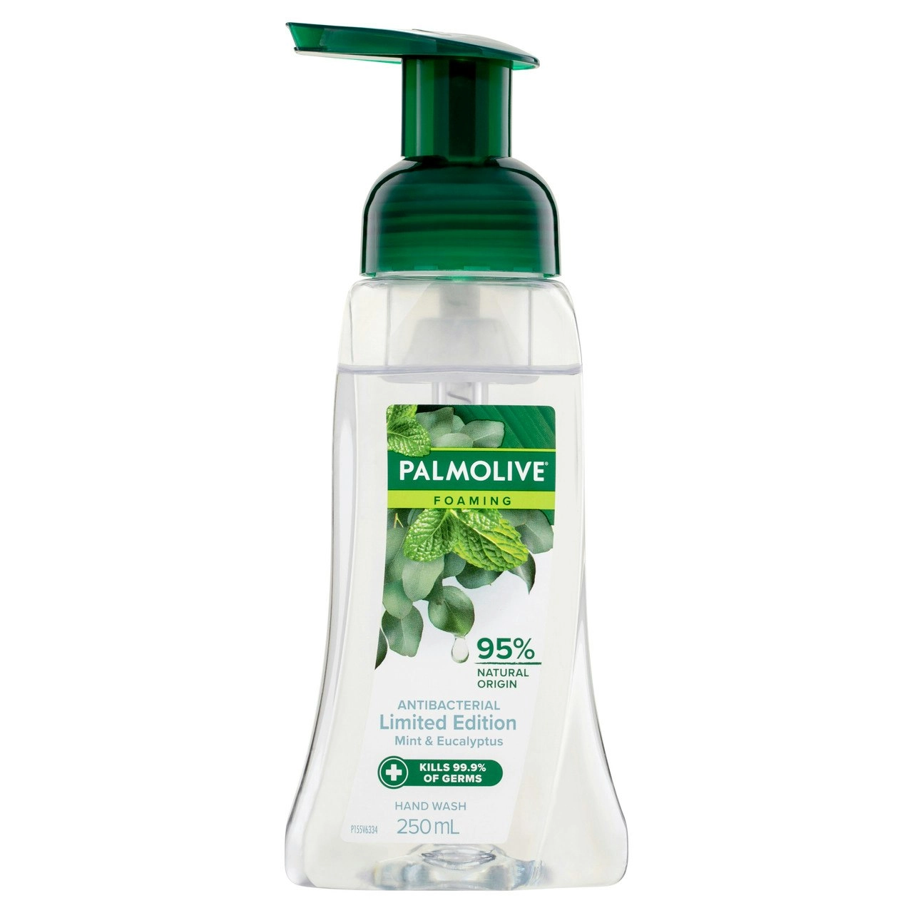 Palmolive Foaming Antibacterial Liquid Hand Wash Soap, 250mL, Mint & Eucalyptus Pump, Limited Edition Pump