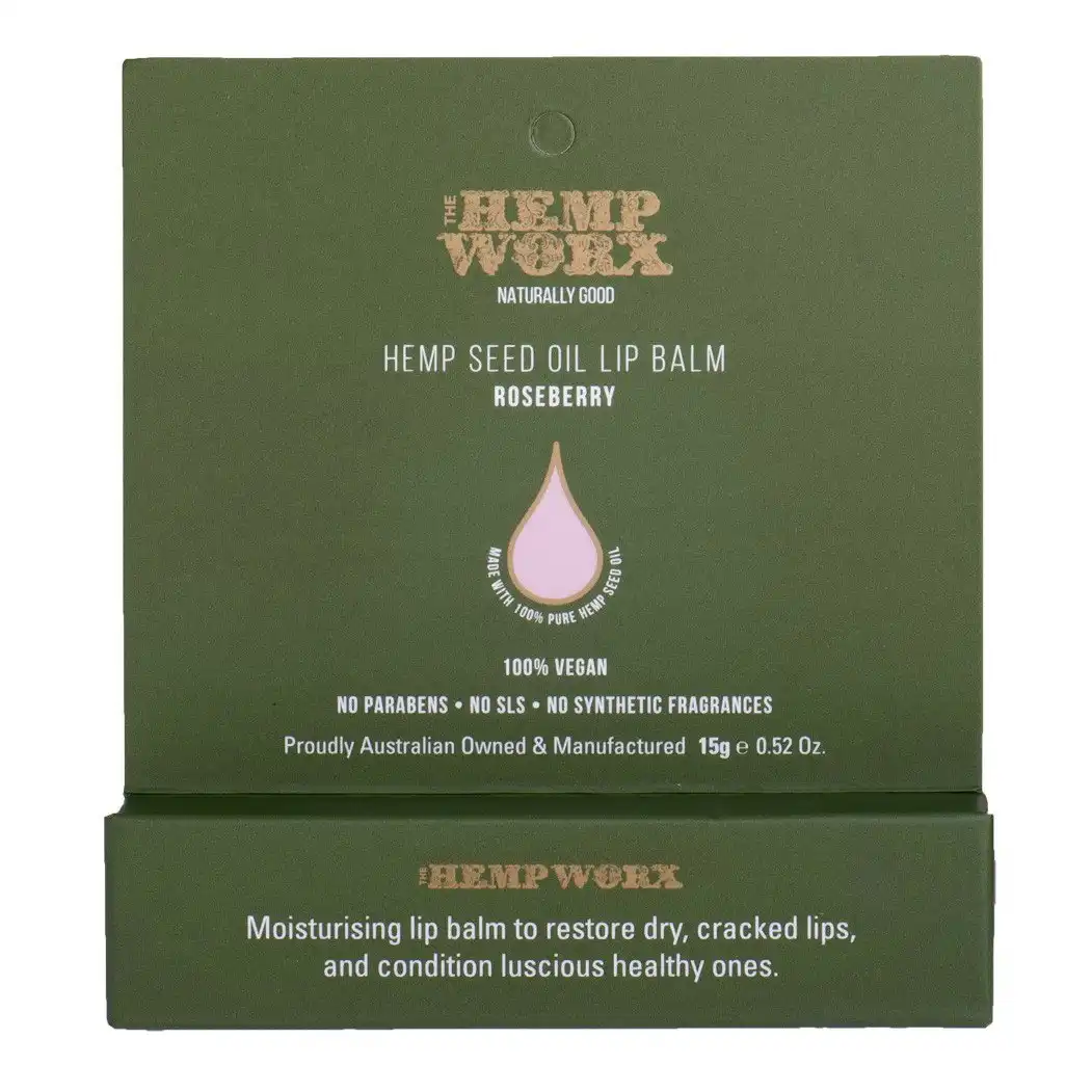 Hemp Worx Roseberry Hemp Seed Oil Lip Balm