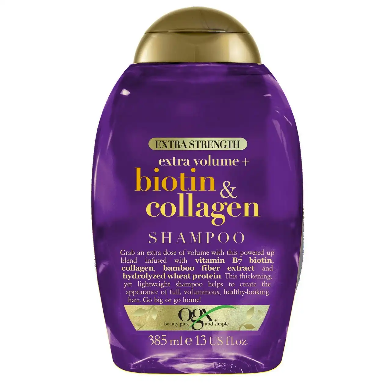 OGX Extra Strength Extra Volume + Biotin & Collagen Shampoo For Fine Hair 385mL