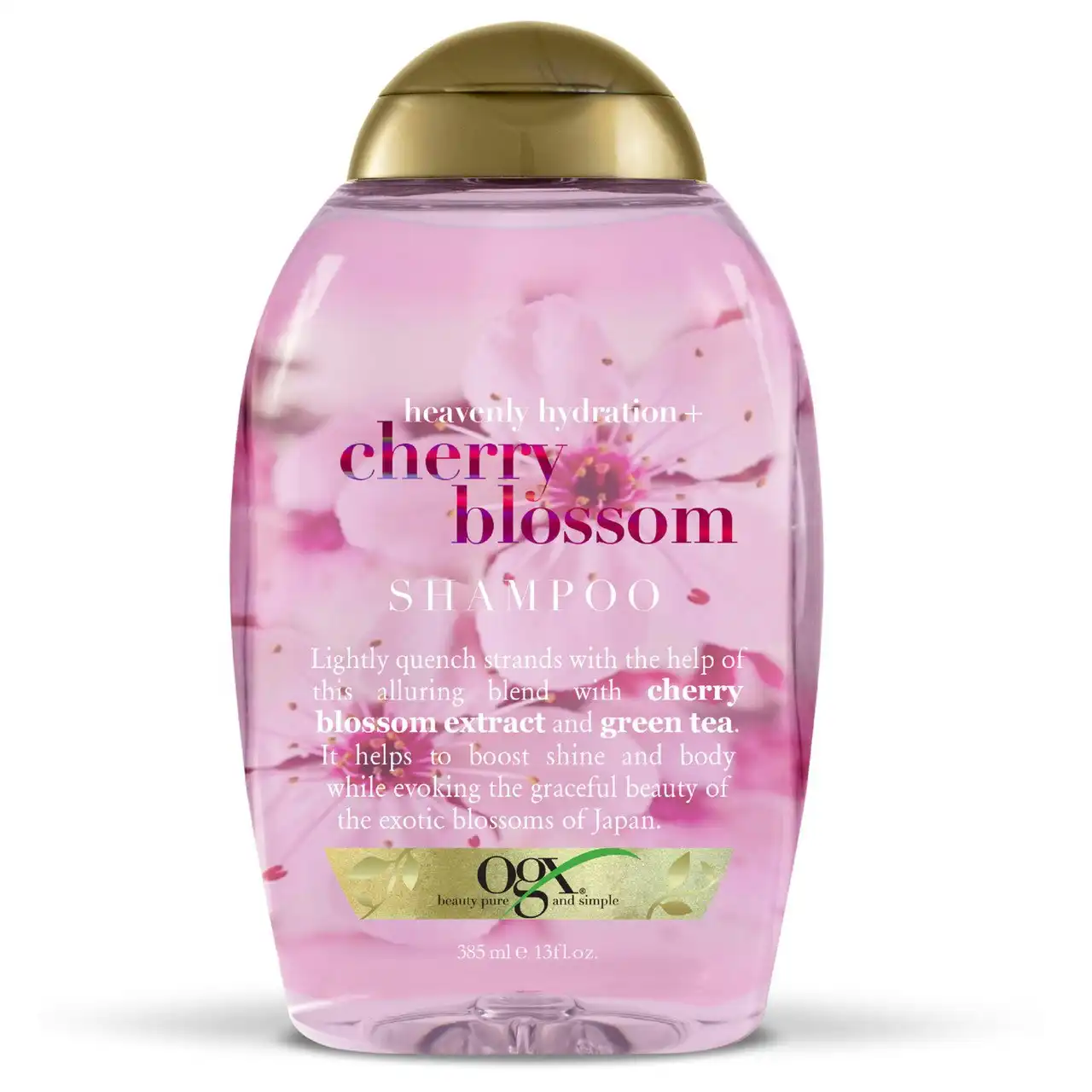 OGX Heavenly Hydration + Shine Cherry Blossom Shampoo For Thin And Fine Hair 385mL