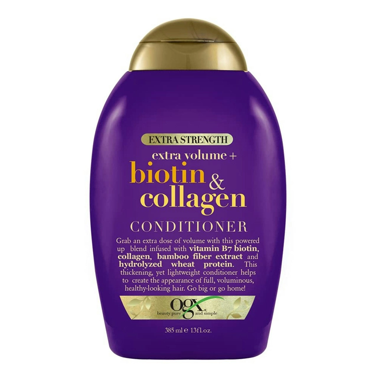 OGX Extra Strength Extra Volume + Biotin & Collagen Conditioner For Fine Hair 385mL