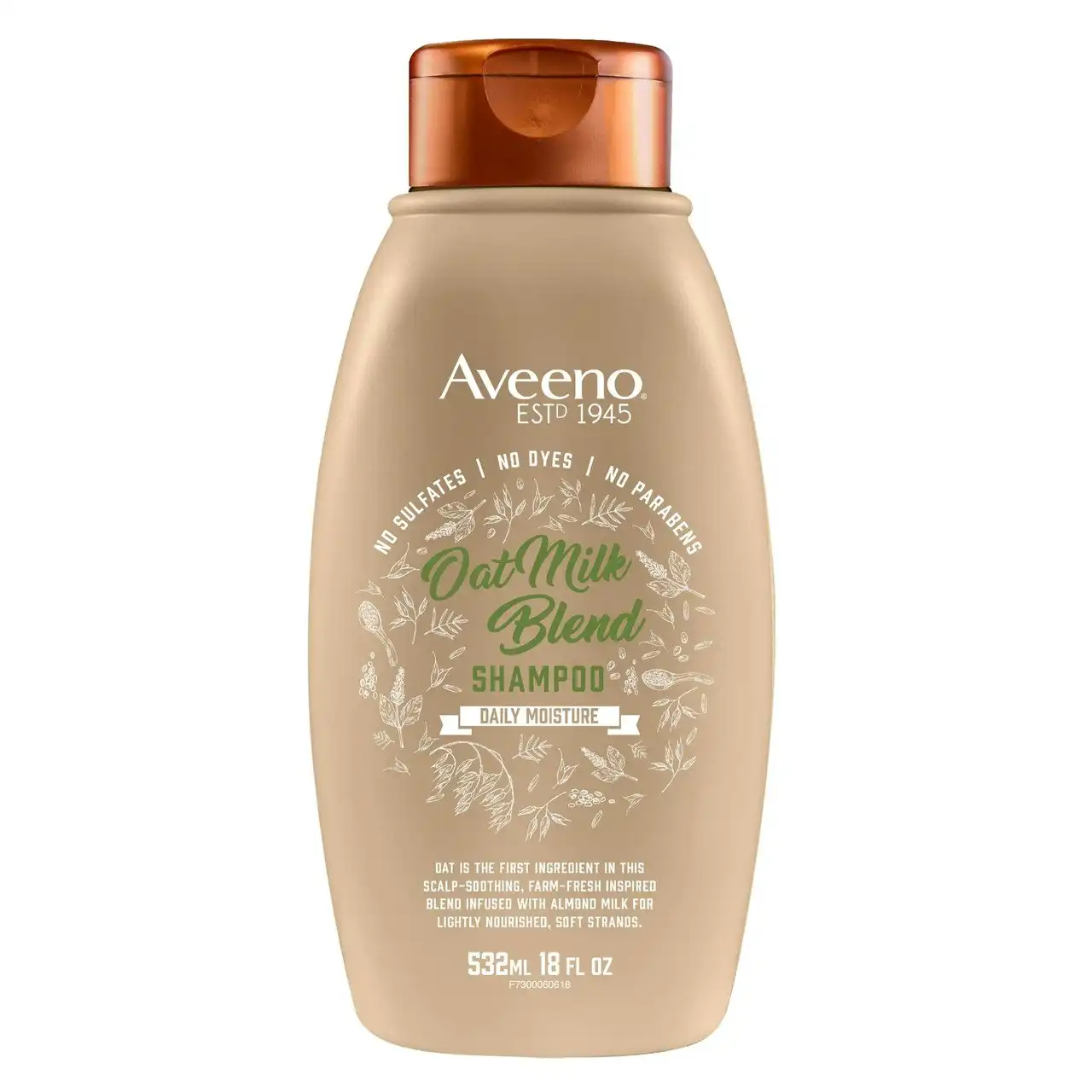Aveeno Daily Moisture Oat Milk Blend Shampoo For Scalp Soothing & Gentle Cleansing 354mL