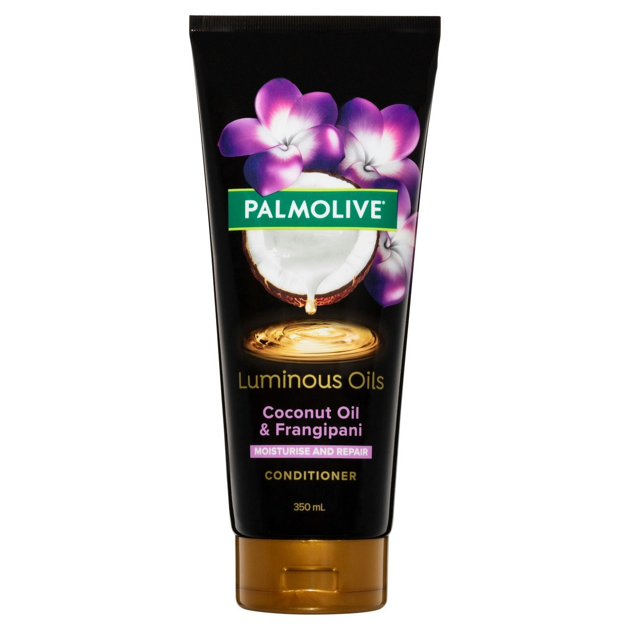 Palmolive Luminous Oils Hair Conditioner, Northern New South Wales Frangipani & Coconut Oil, 350mL, Moisturise and Repair