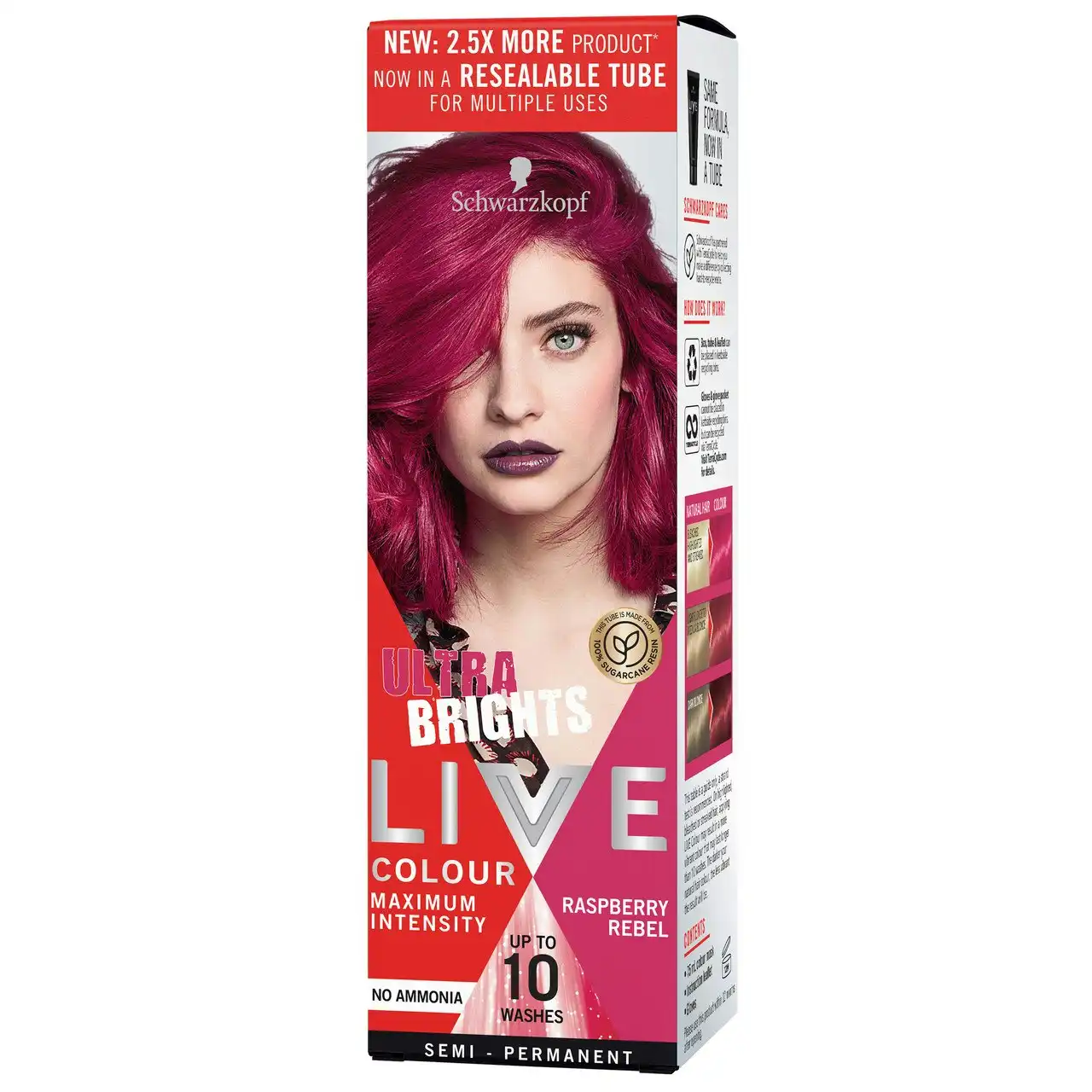 Schwarzkopf LIVE Colour Ultra Brights Raspberry Rebel 75ml