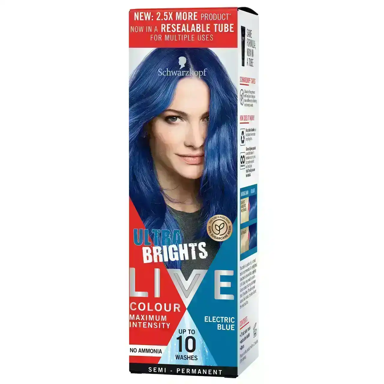 Schwarzkopf LIVE Colour Ultra Brights Electric Blue 75ml