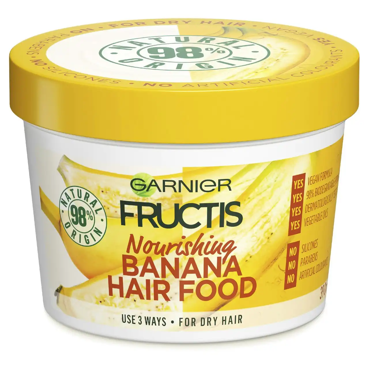 Garnier Fructis Hair Food Nourishing Banana Multi use Treatment for Dry Hair 390ml