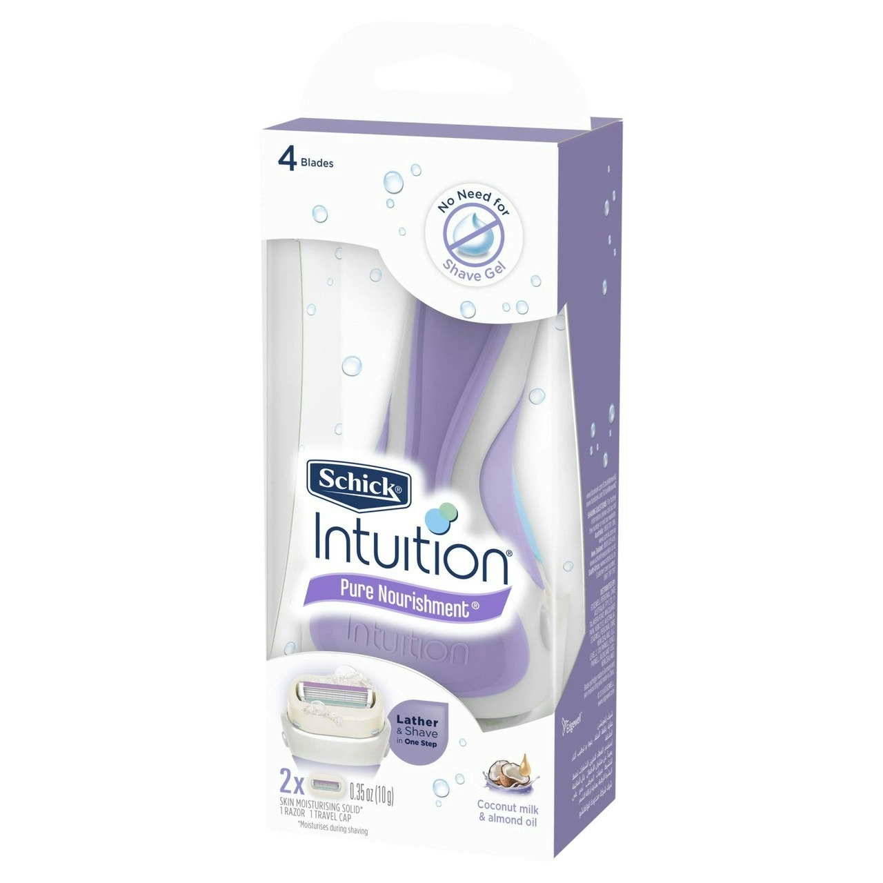 Schick Intuition Pure Nourishment Razor Kit 2pk