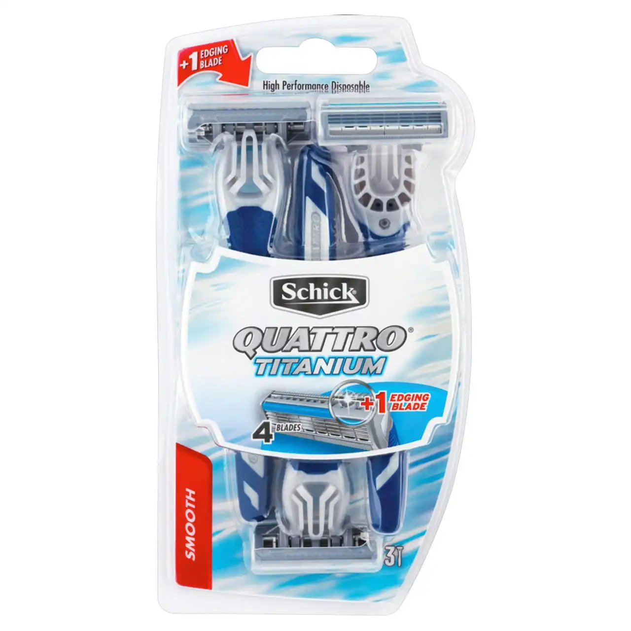 Schick Quattro Titanium 3 pack