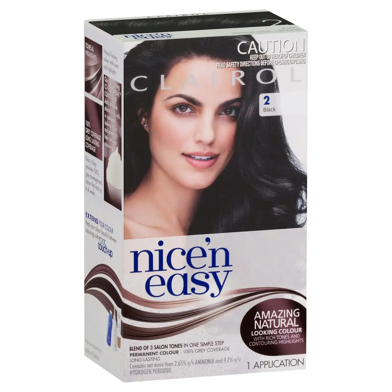 Clairol Nice 'N Easy 2 Natural Black Permanent Hair Colour