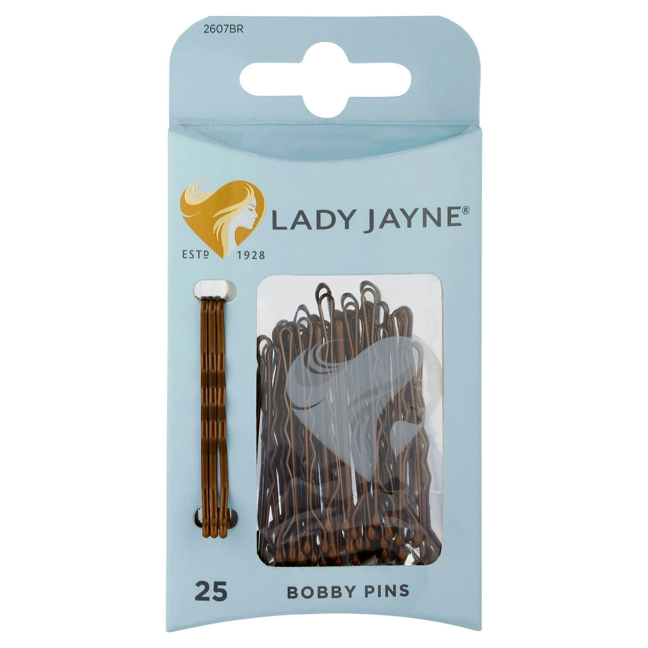 Lady Jayne Brown Bobby Pins - 25 Pk