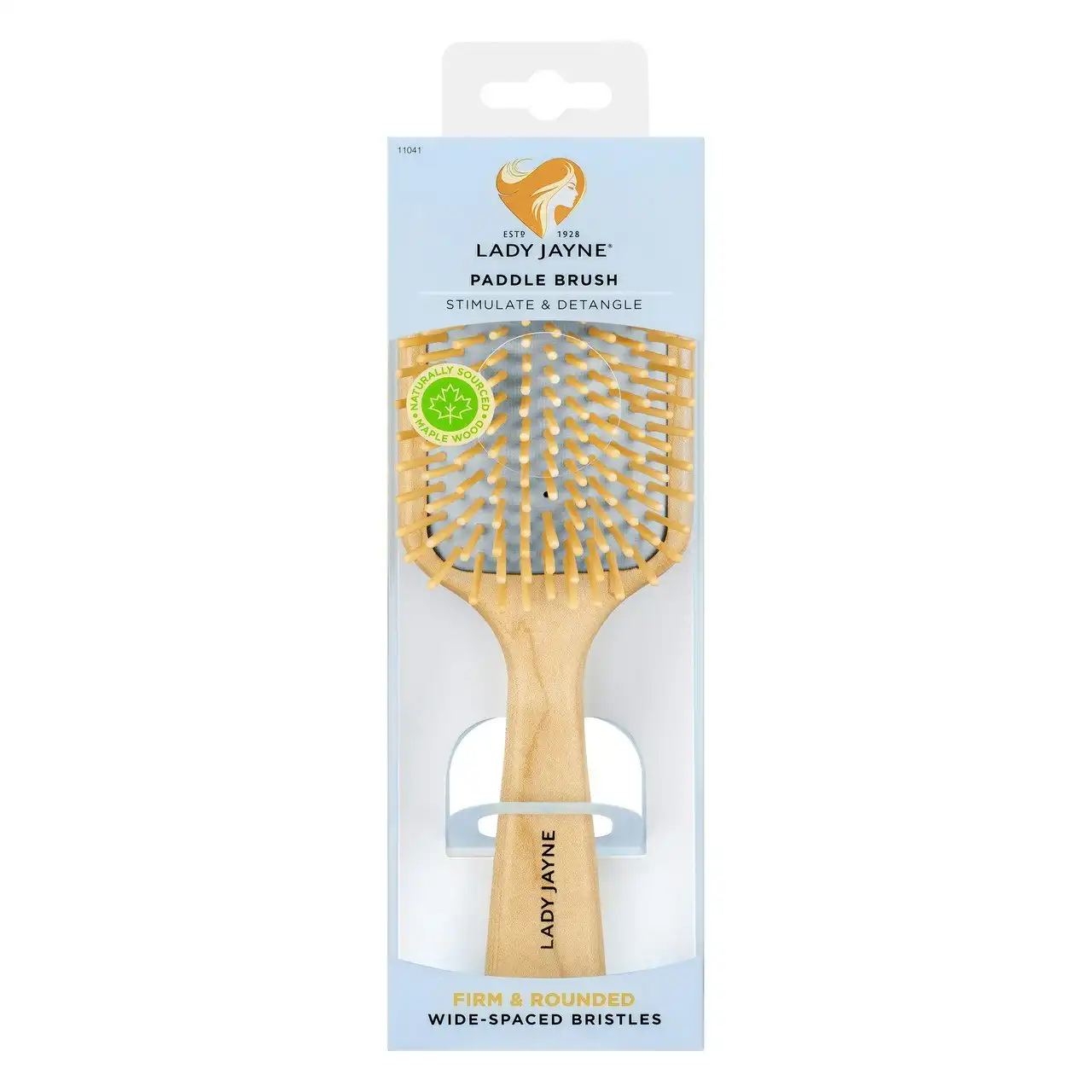 Lady Jayne Maple Wood Paddle Brush - Soothe & Detangle