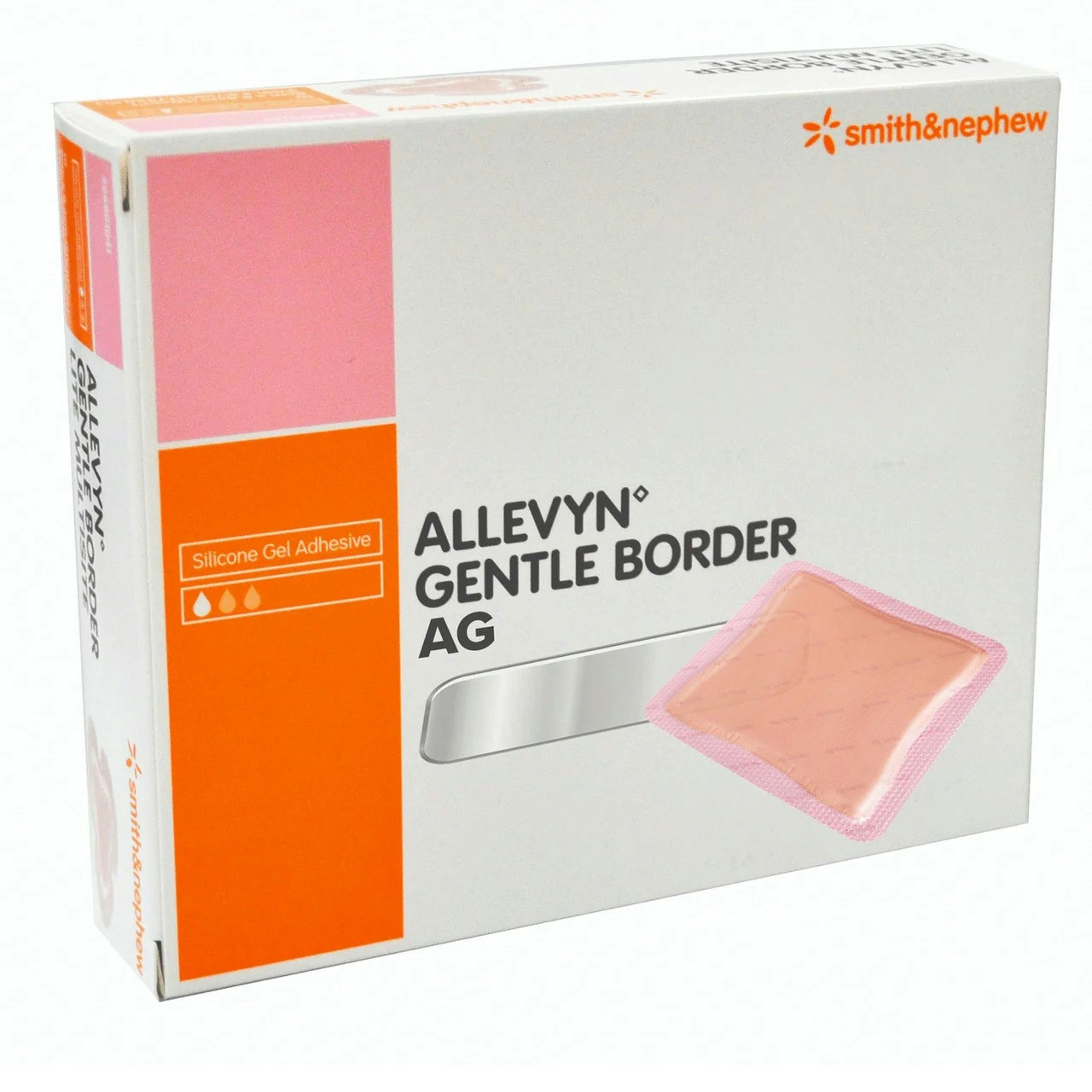 Allevyn AG Gentle Border 7.5cm x 7.5cm - Single Dressing (1 Pack)