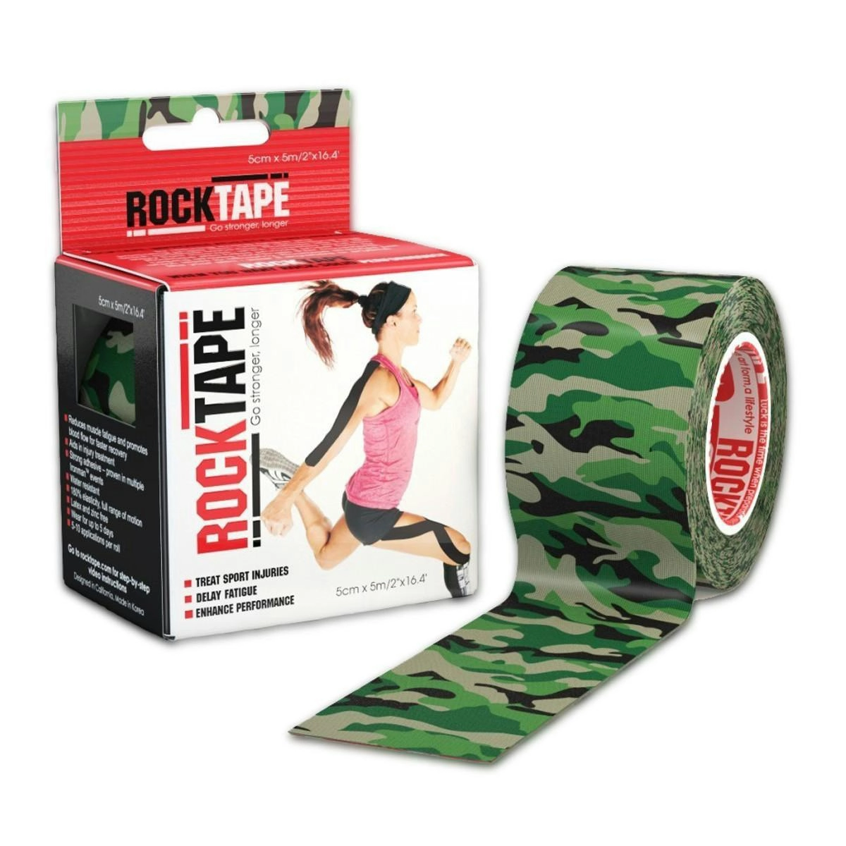 Rocktape Camo Green 5cm x 5cm