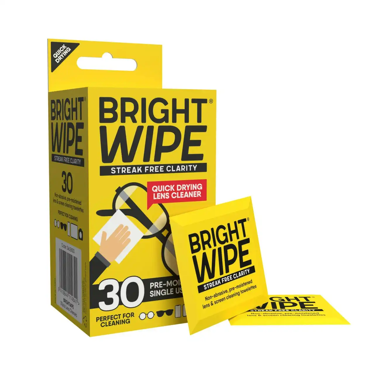 BRIGHTWIPE - 30pcs Lens Wipes