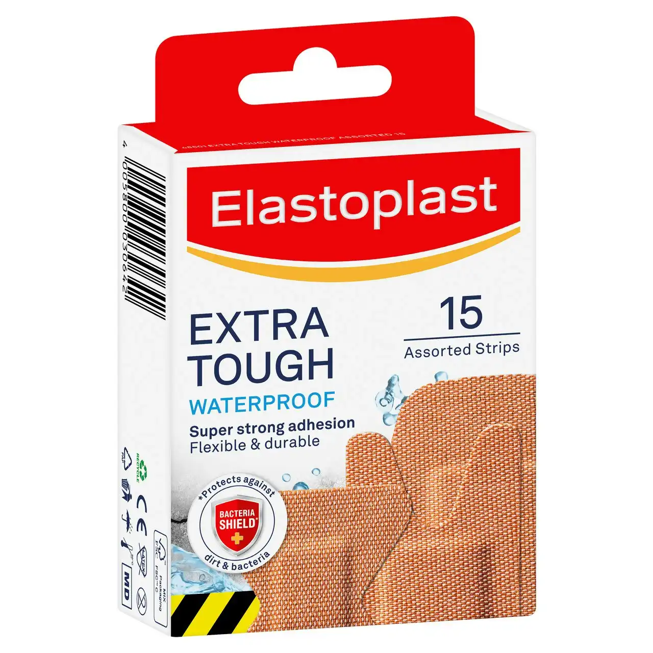 Elastoplast Extra Tough Waterproof 15 Pack