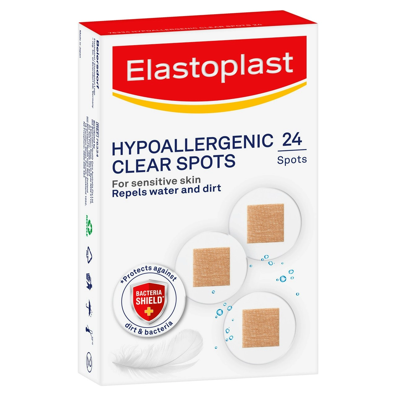 Elastoplast Hypoallergenic Clear Spots 24 Pack