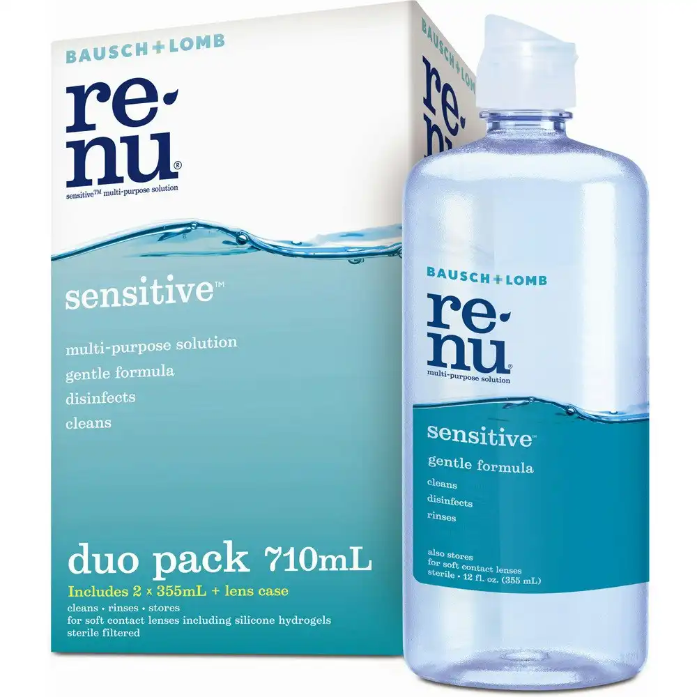 Bausch + Lomb Renu Sensitive Multi Purpose Solution Duo Pack 2 x 355ml