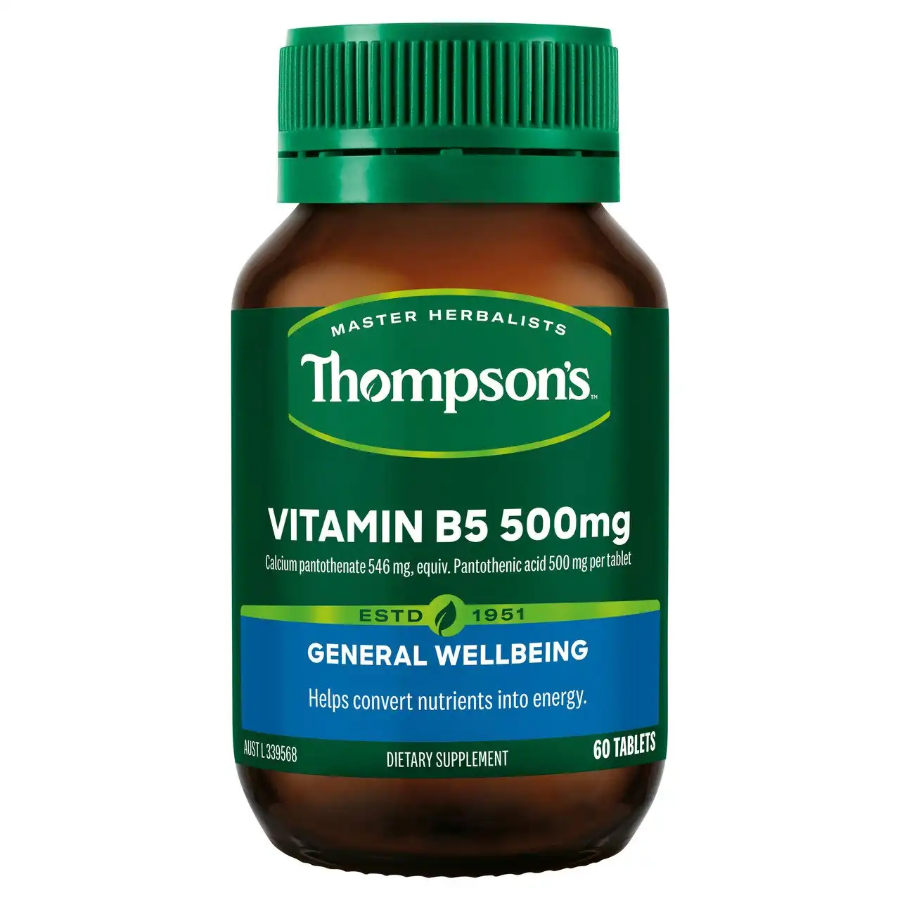 Thompson's Vitamin B5 500mg 60 Tablets