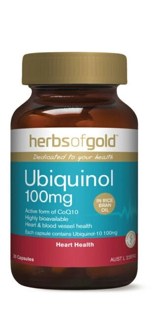 Herbs Of Gold Ubiquinol 100mg 60 Tablets