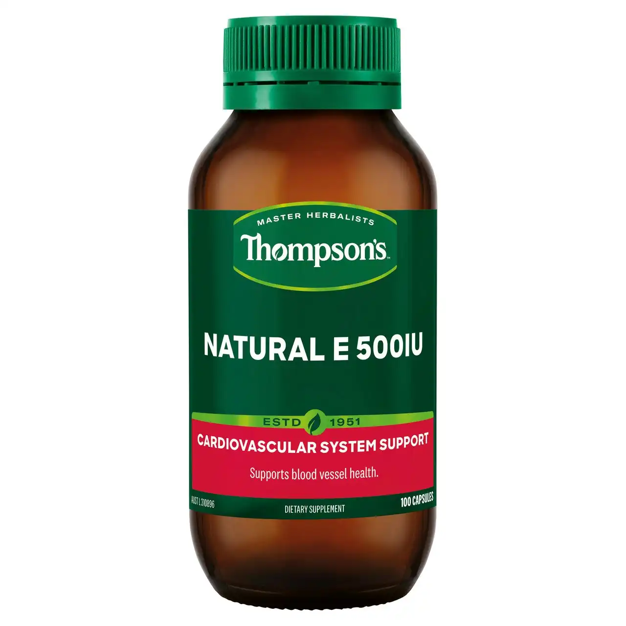 Thompson's Natural E 500IU 100 Capsules