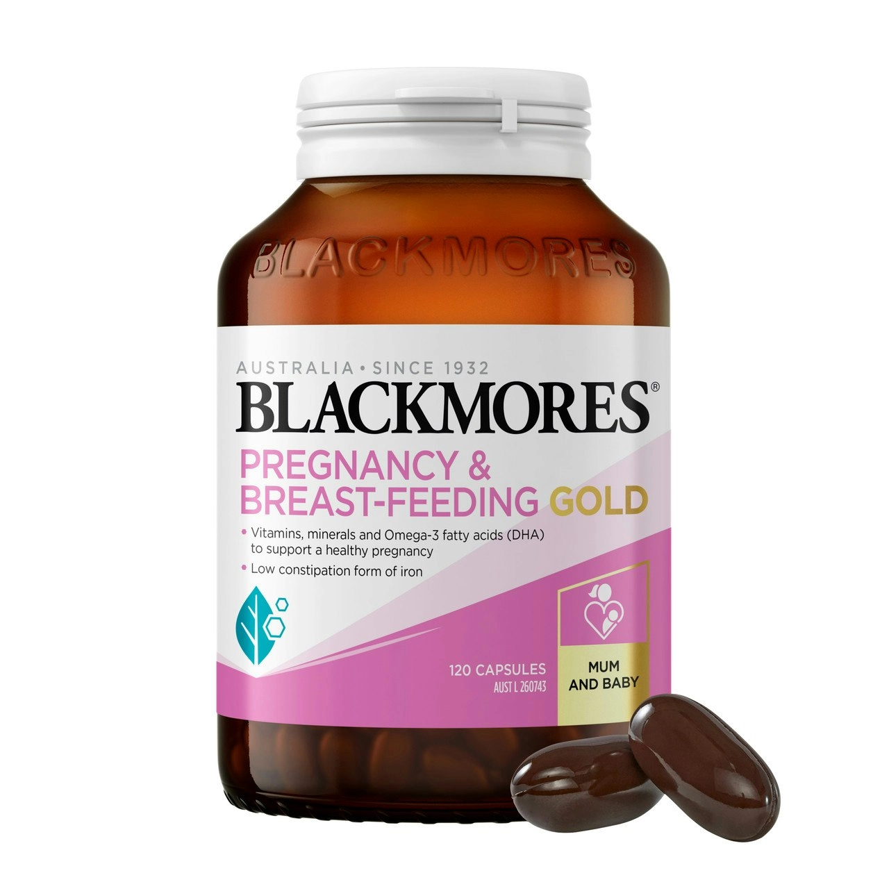 Blackmores Pregnancy and Breast-Feeding Gold 120 Capsules