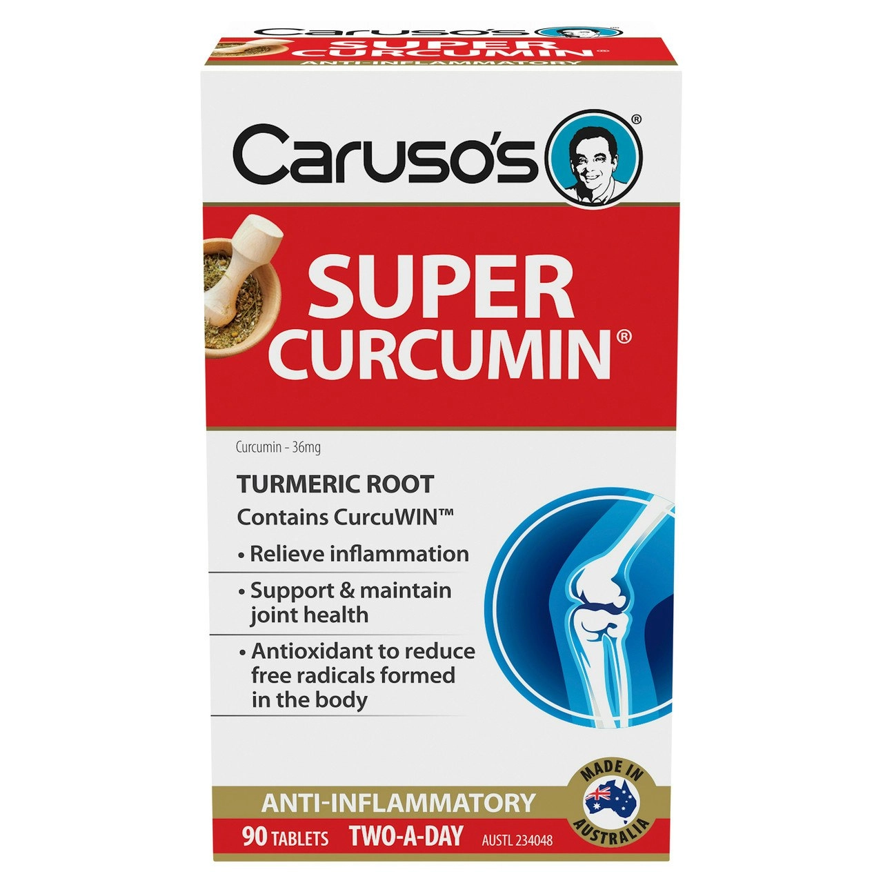 Caruso's Super Curcumin 90 Tablets