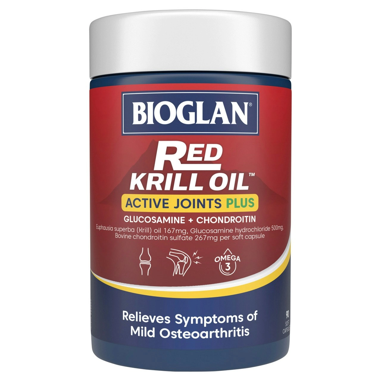 Bioglan Red Krill Oil Active Joints Plus 90 Capsules