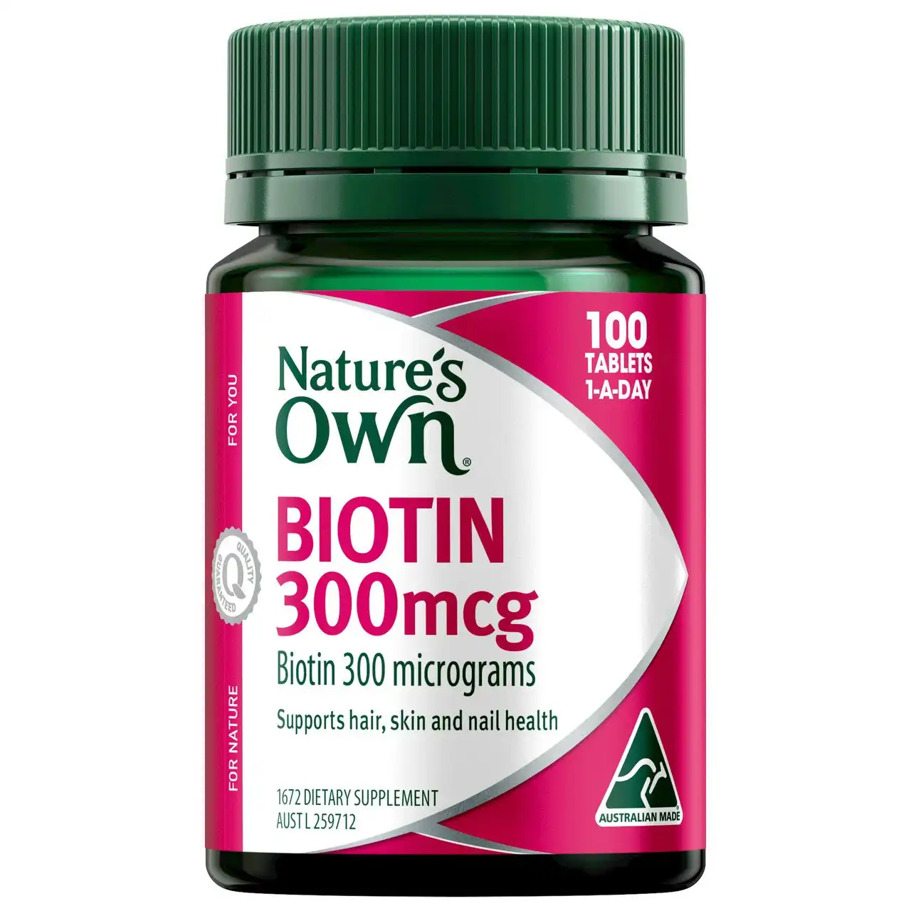 Nature's Own Biotin 300mcg