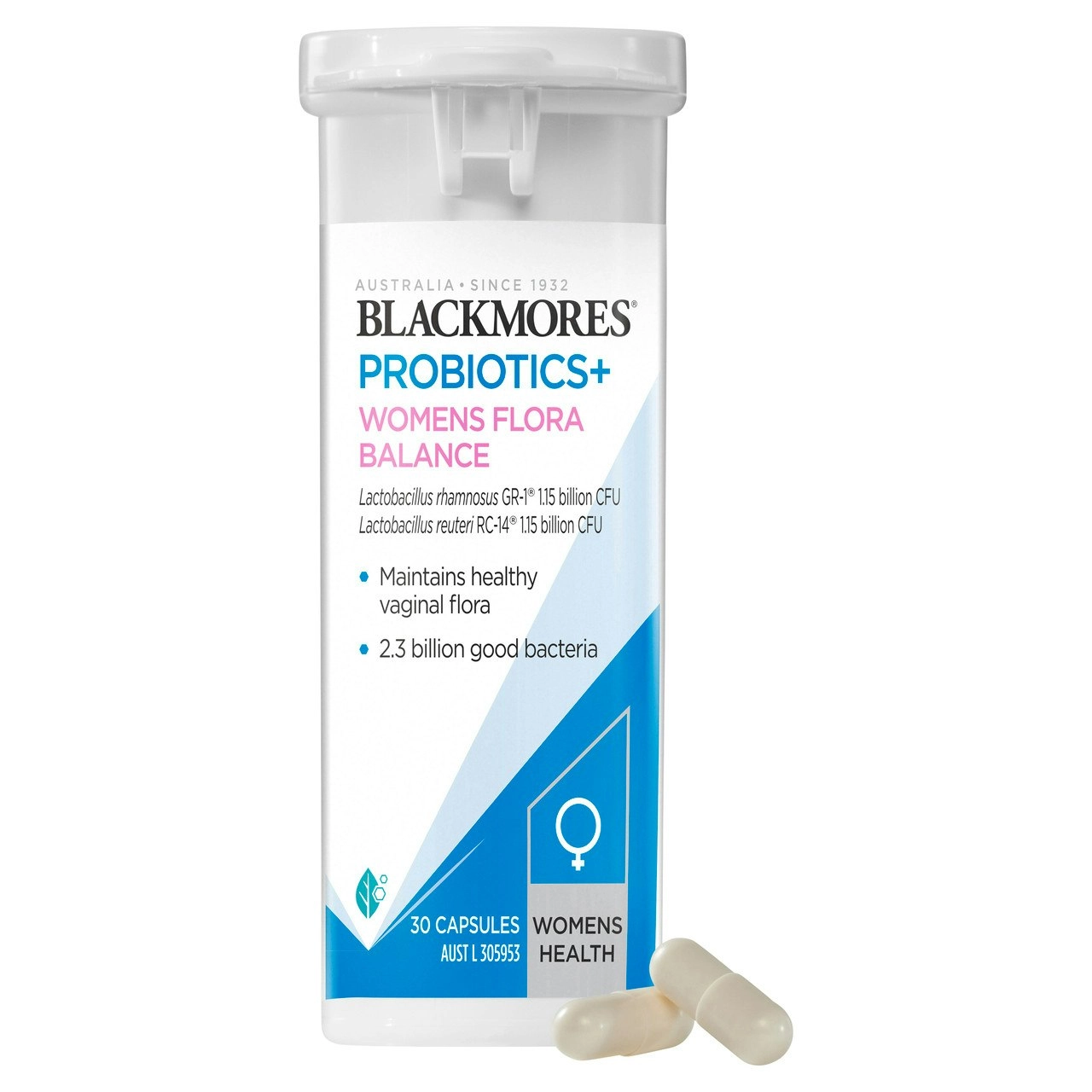 Blackmores Probiotics+ Womens Flora Balance 30 Capsules