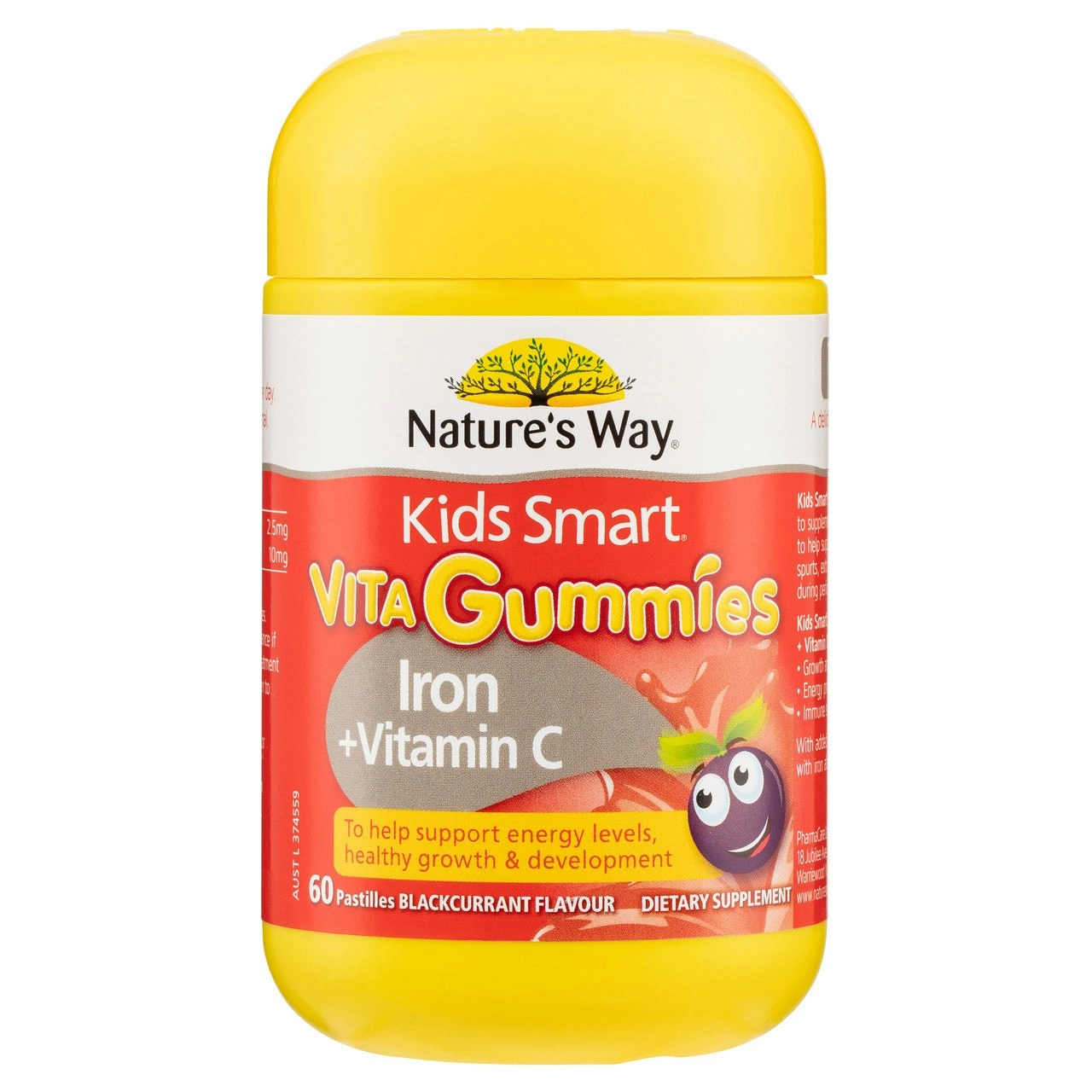 Nature's Way Kids Smart Vita Gummies Iron + Vitamin C 60