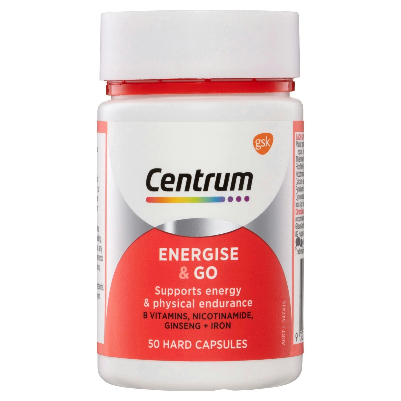 Centrum CAPSULE ENERGISE & GO 50 PACK