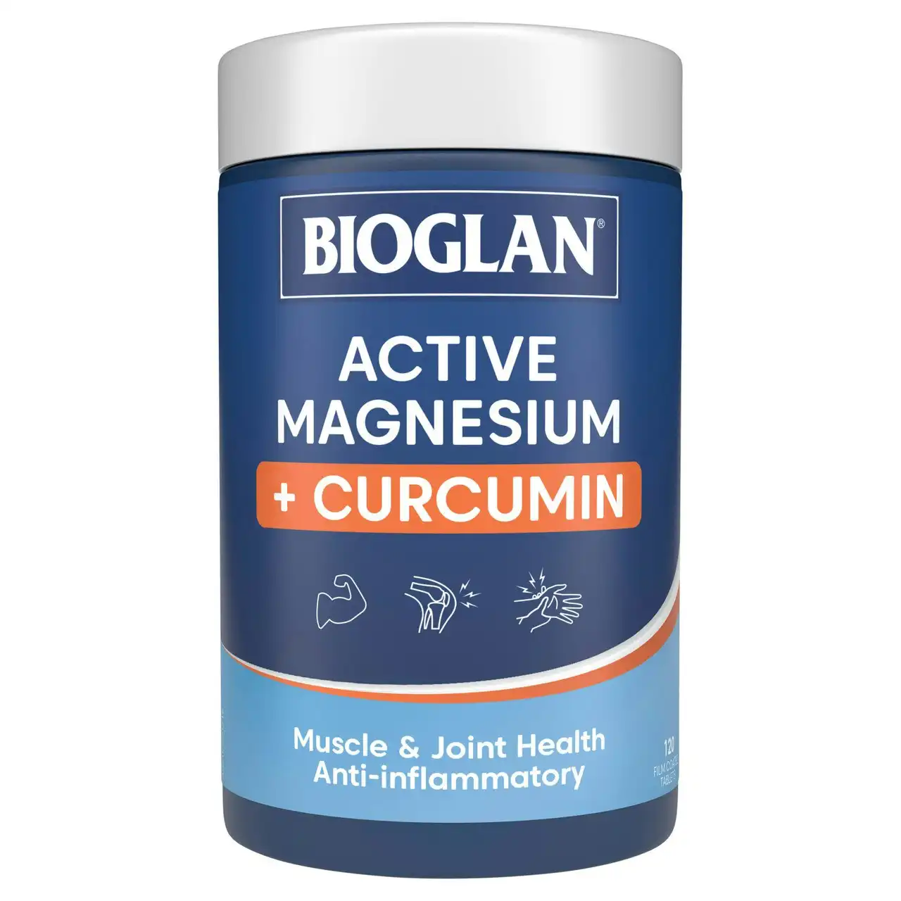 Bioglan Active Magnesium + Curcumin 120 Tablets