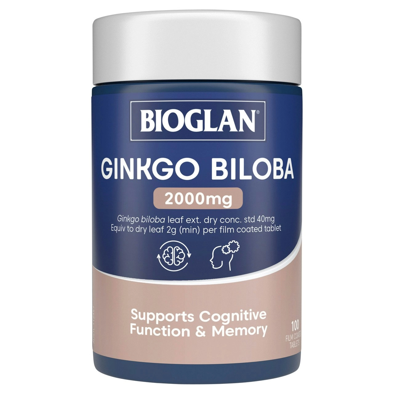 Bioglan Ginkgo Biloba 2000mg 100s