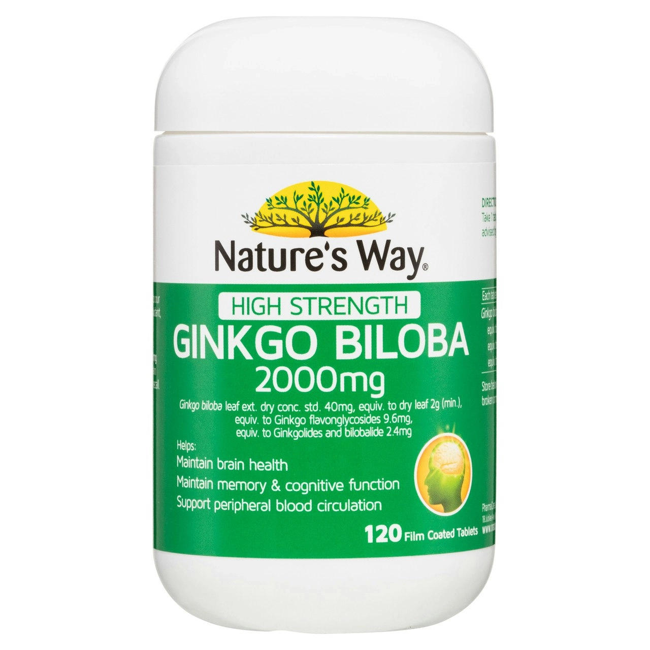 Nature's Way Ginkgo 2000 Brain & Memory 120s