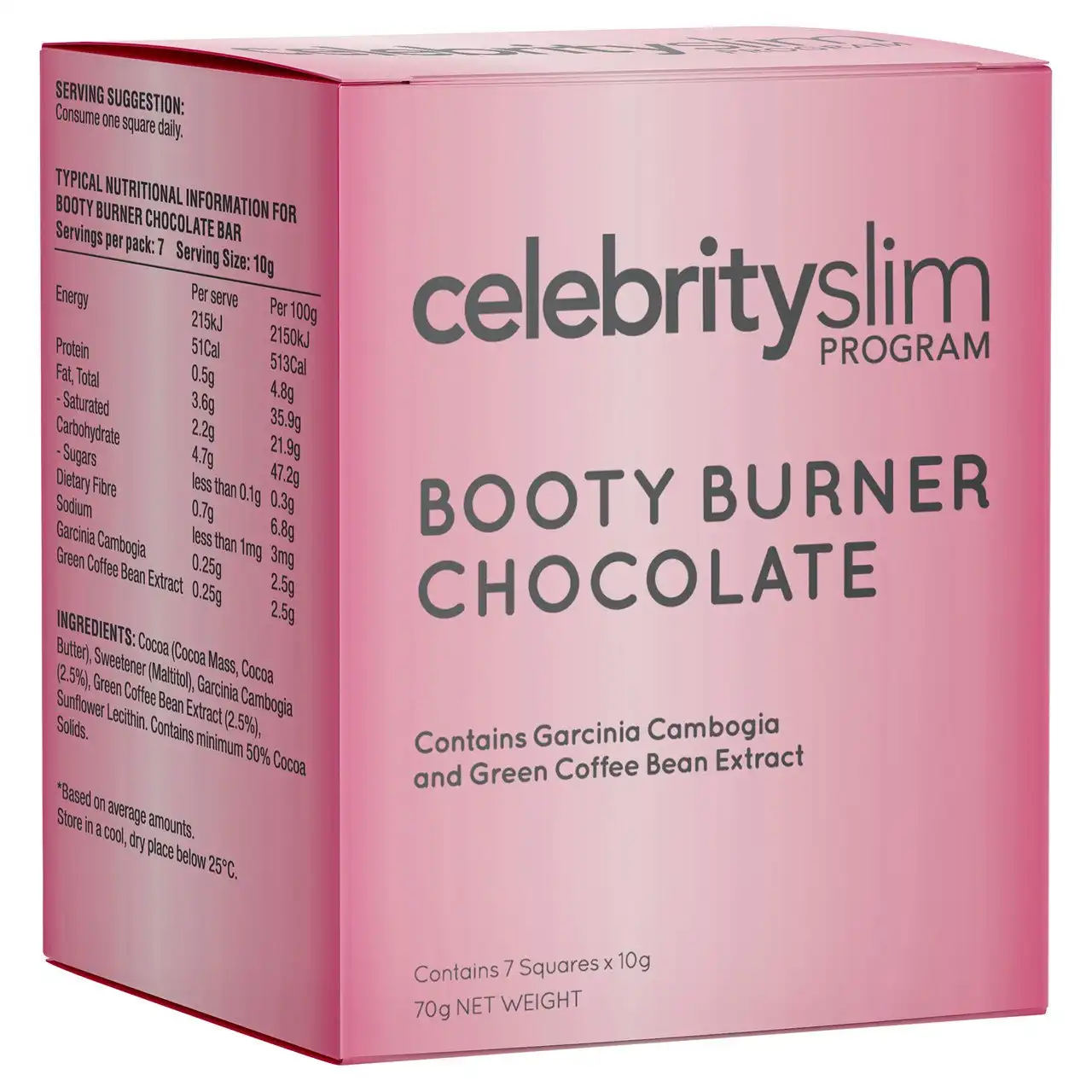 Celebrity Slim Booty Burner Chocolate 7x10g