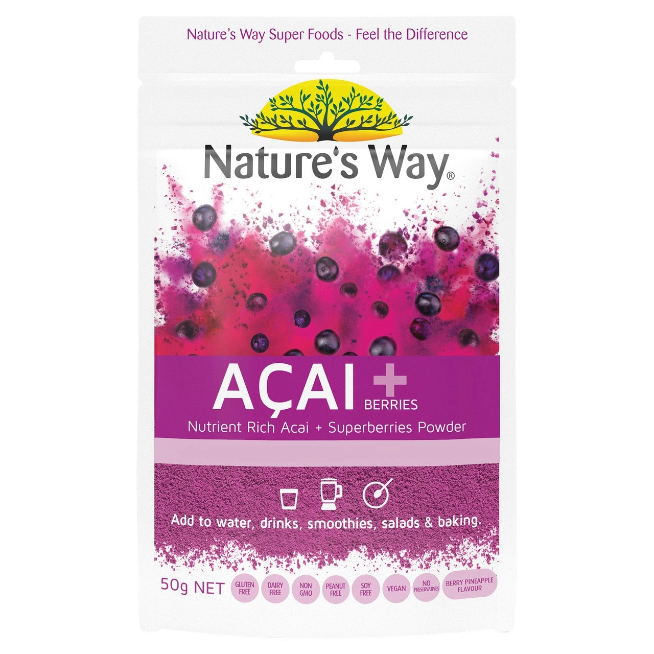 Nature's Way SUPERFOODS ACAI + BERRIES 50g