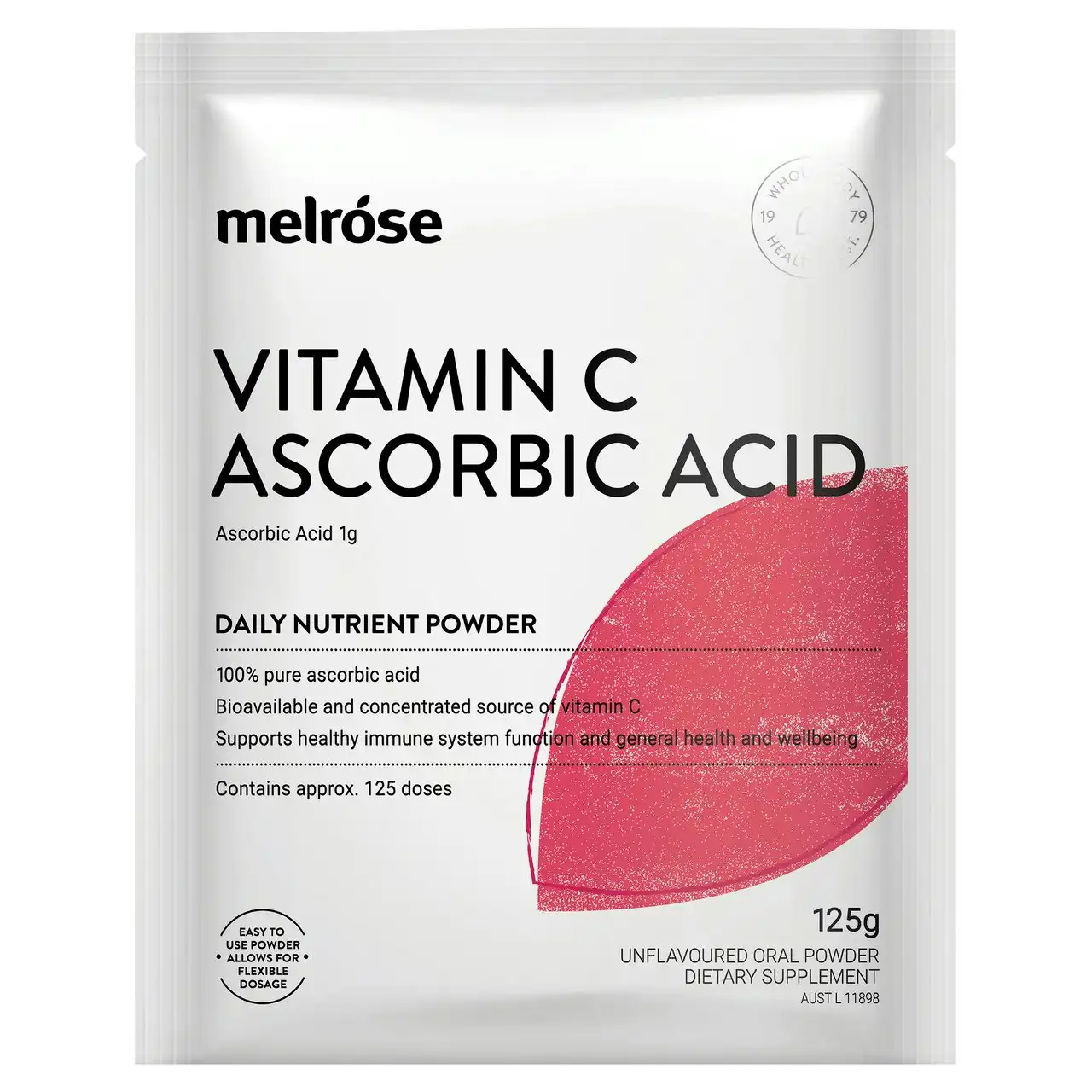 Melrose Vitamin C Ascorbic Acid 125g