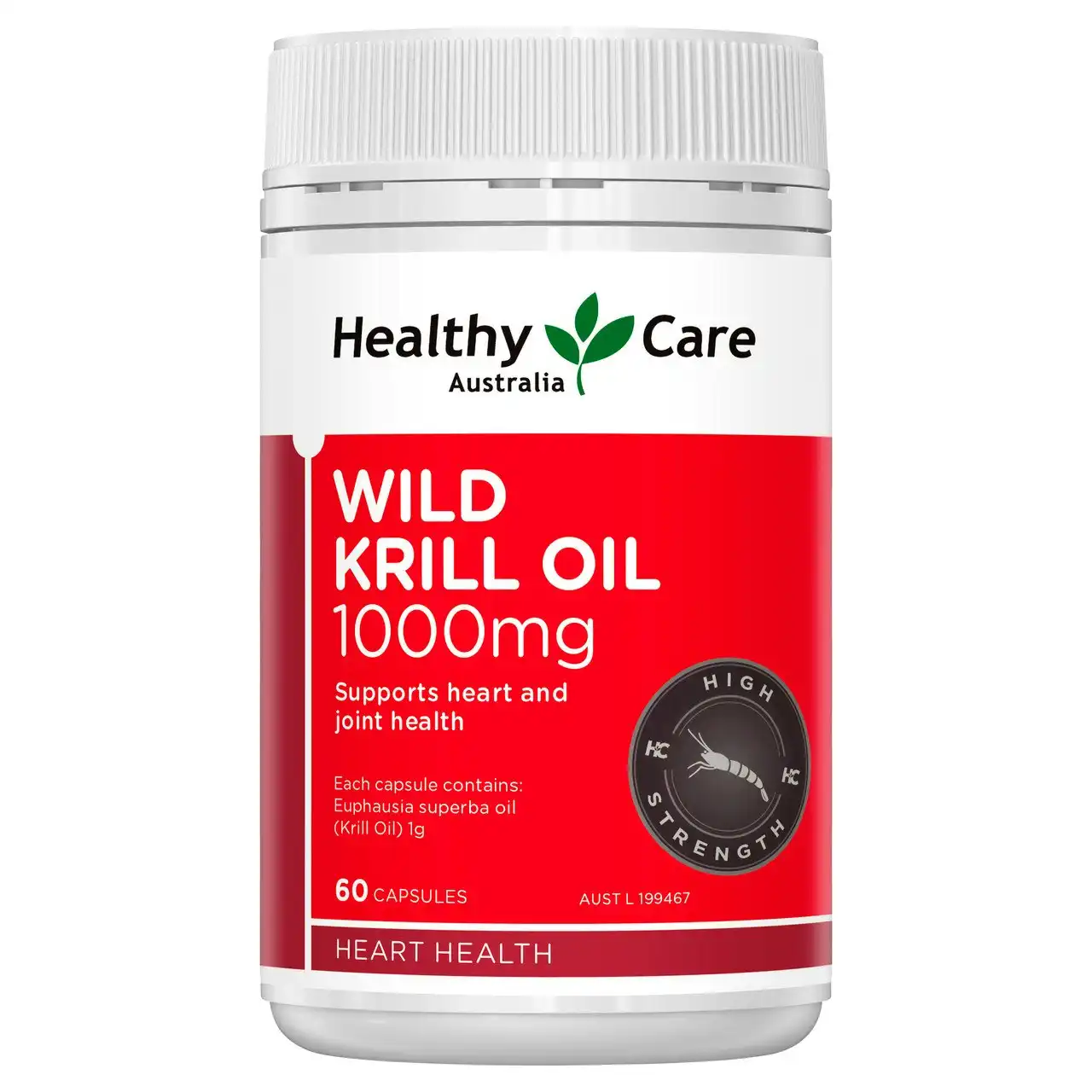 Healthy Care Wild Krill Oil 1000mg 60 Capsules