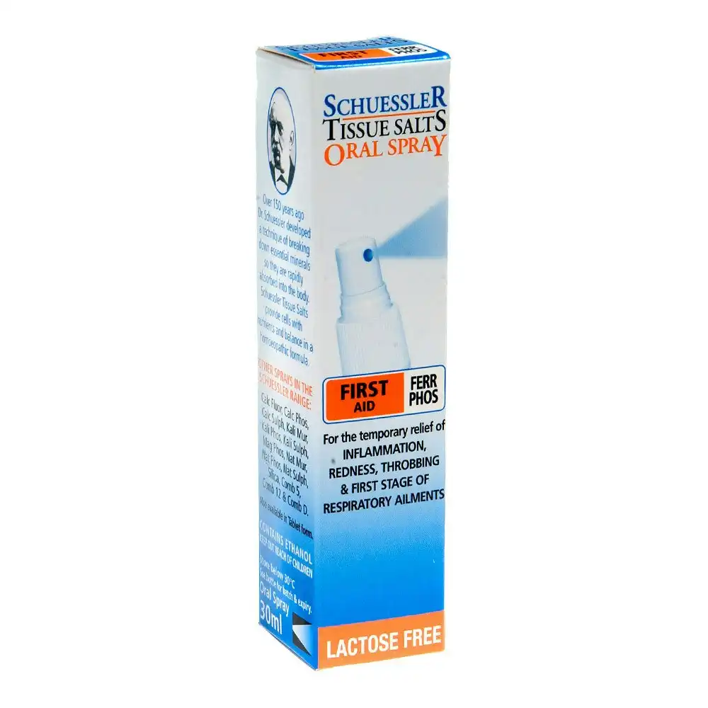 Schuessler Tissue Salts First Aid Ferr Phos Oral Spray 30ml