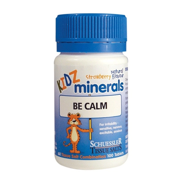 Schuessler Kidz Minerals Be Calm Strawberry Natural Flavour 100 Tabs