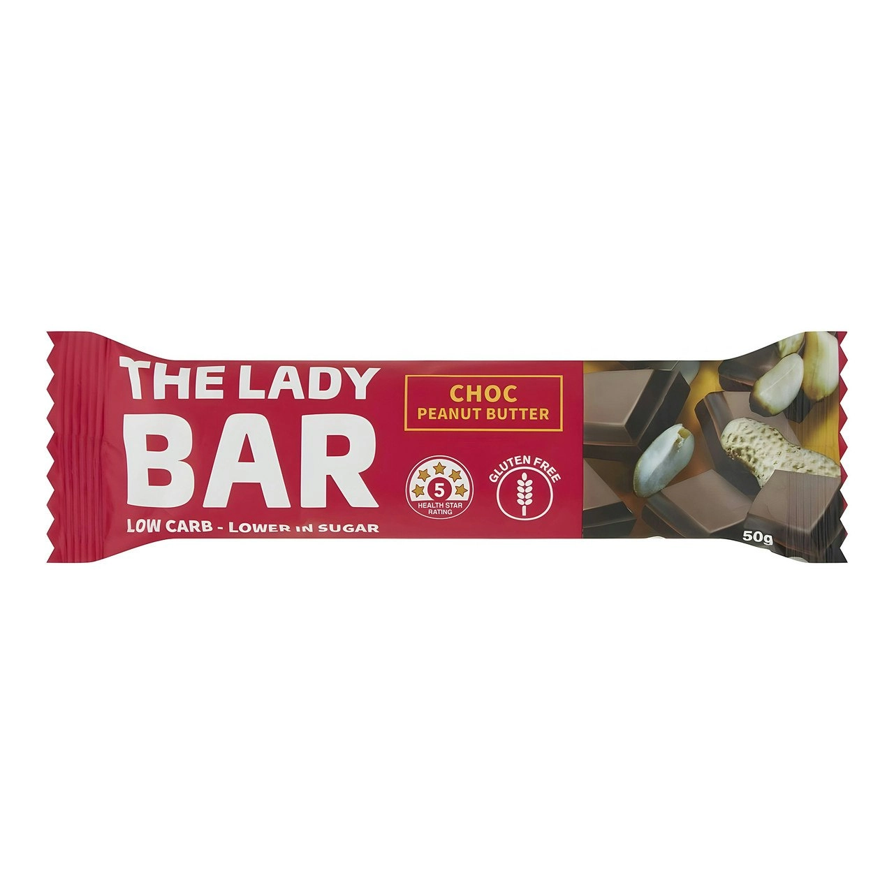 The Lady Bar Choc Peanut 50g