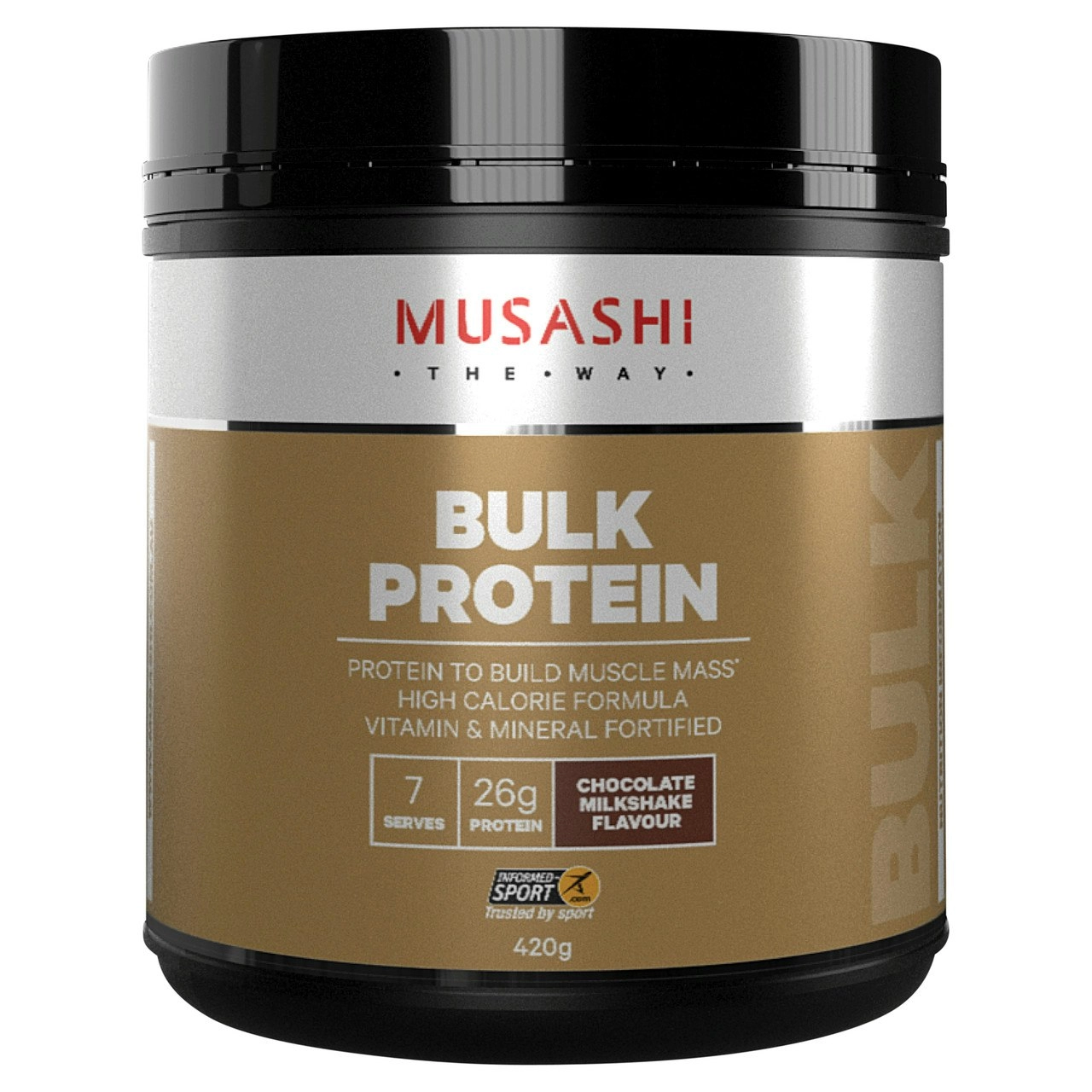 Musashi Bulk Protein Chocolate Milkshake 420g