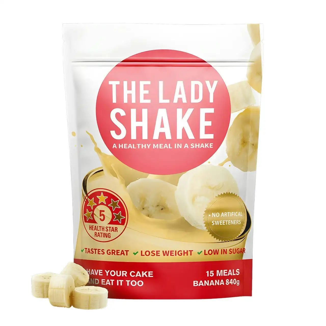 The Lady Shake Meal Replacement Banana 840g