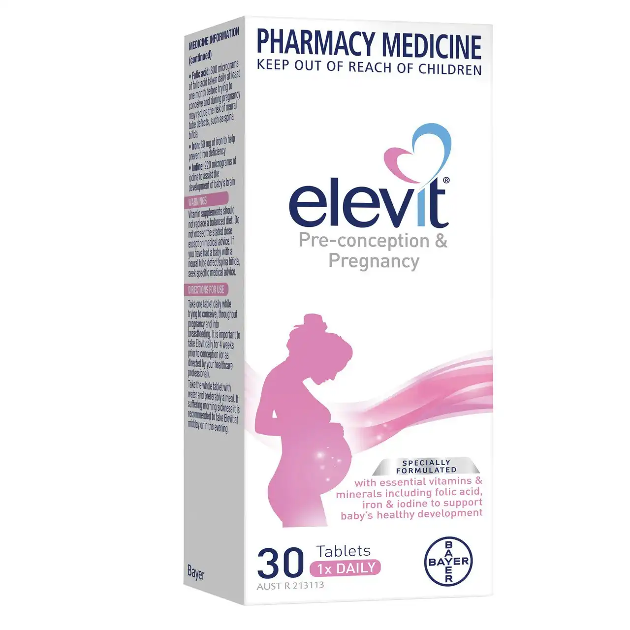 Elevit Pre-conception and Pregnancy Multivitamin Tablets 30 pack (30 days)