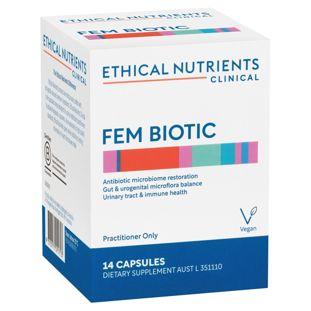 Ethical Nutrients Clinical Fem Biotic 14 Capsules