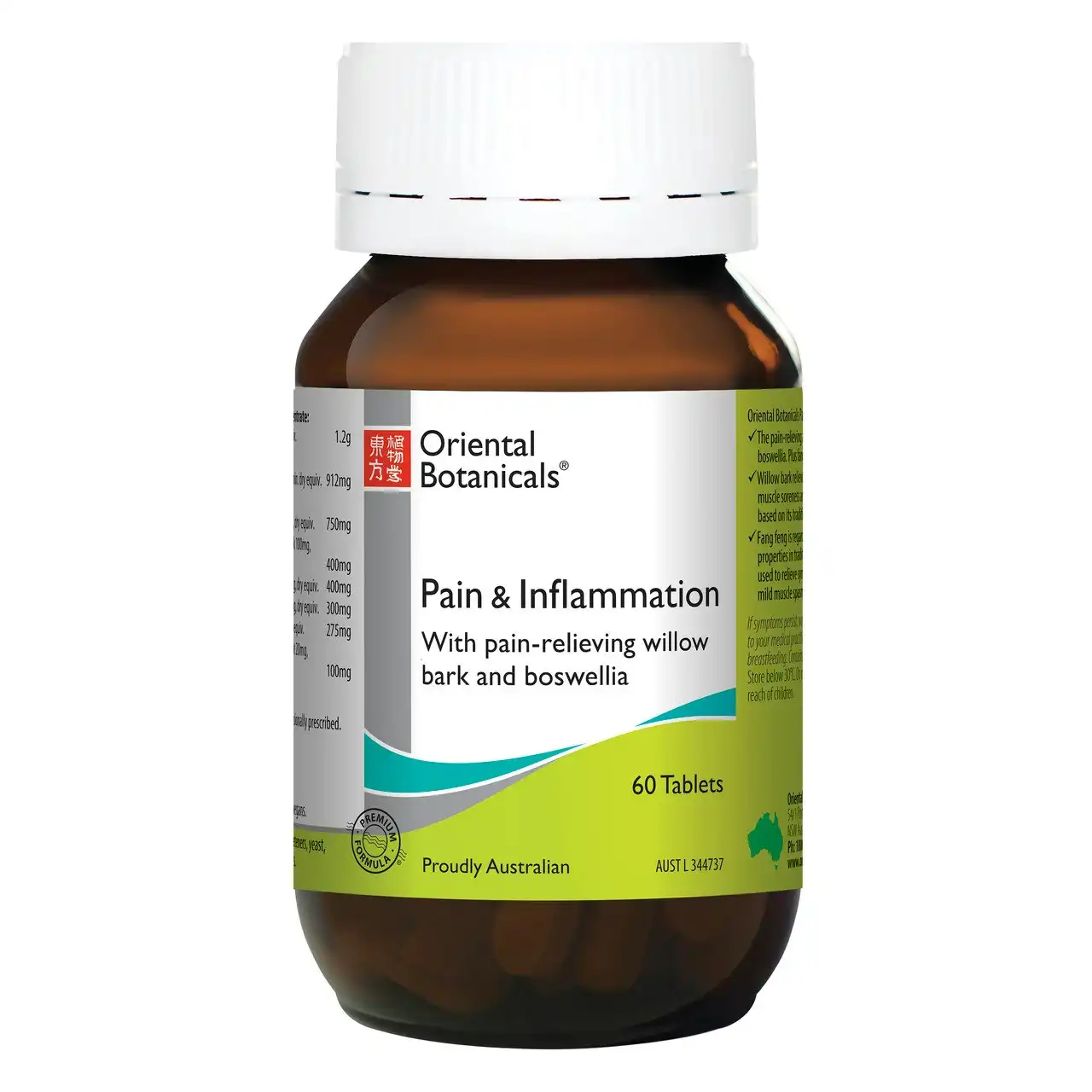 Oriental Botanicals Pain & Inflammation 60 Tablets