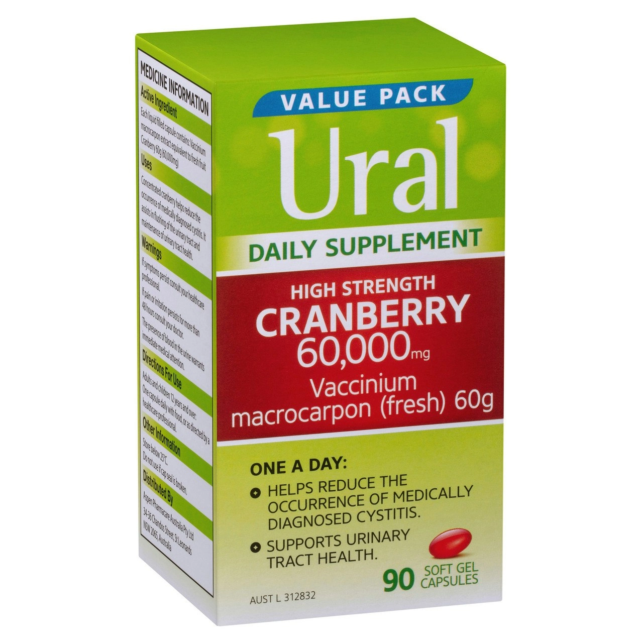 Ural Cranberry Daily Capsules x 90